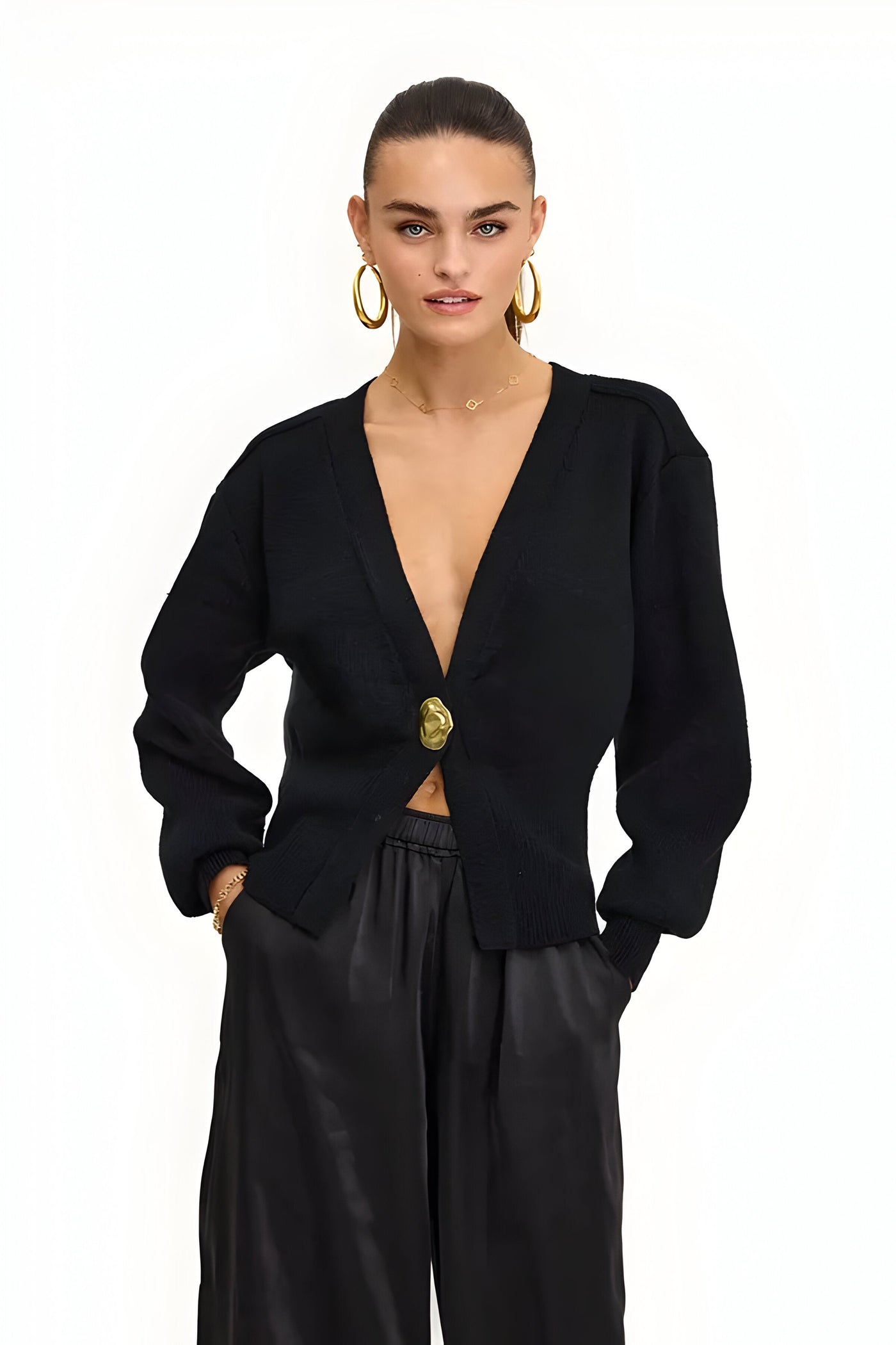Kubanna | Cardigan with button closure