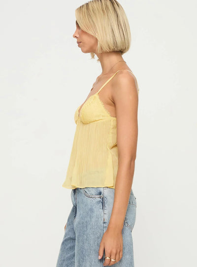 Noble | Lace Pleated Top