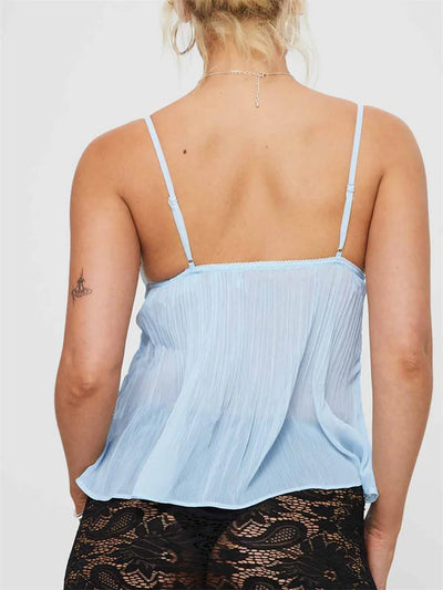 Noble | Lace Pleated Top