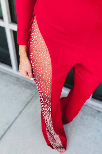 Jero | Rhinestone Jumpsuit