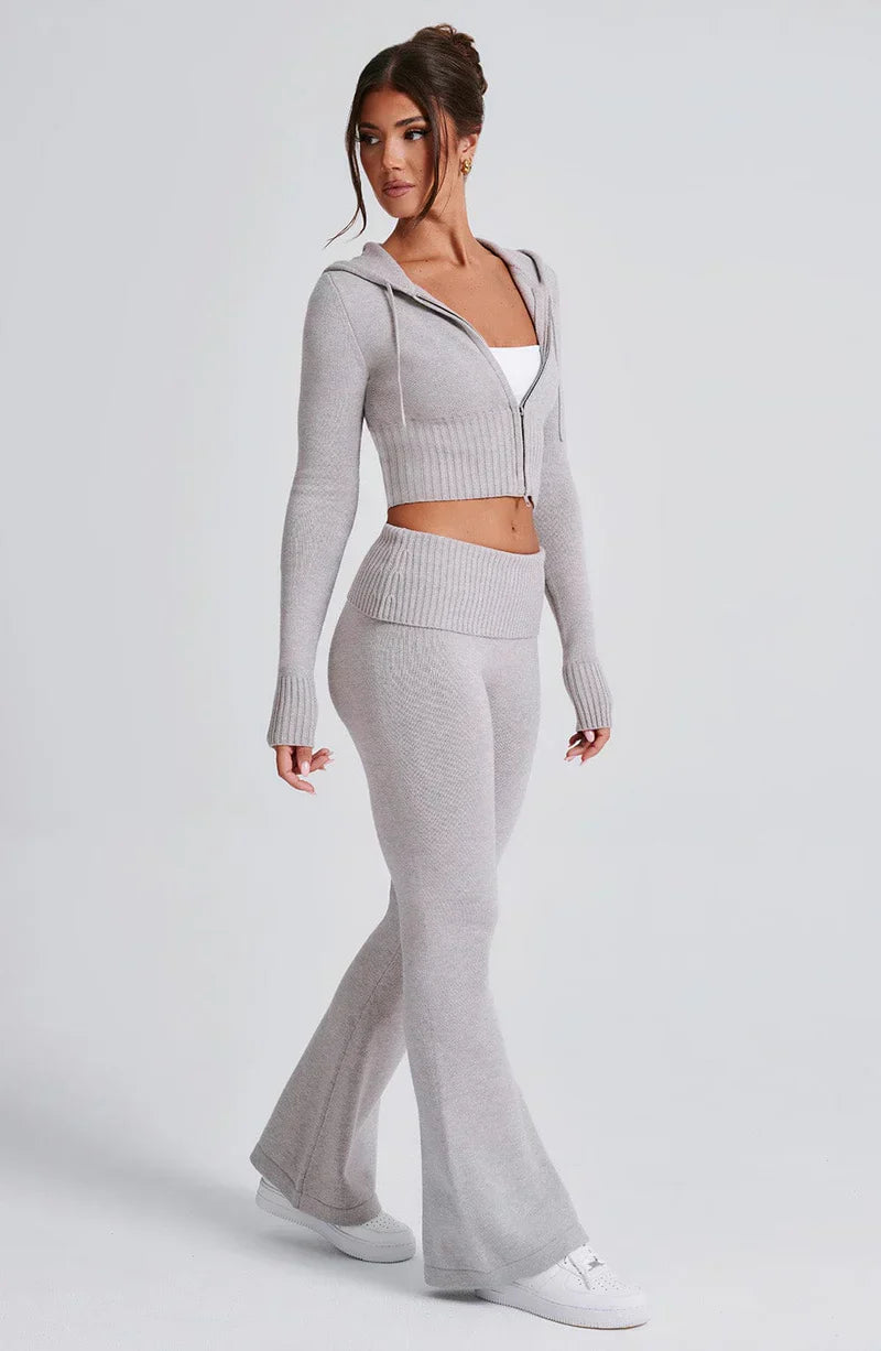 Valencia | Cropped Hoodie set